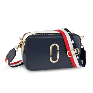 Anna Grace Kabelka crossbody AG00726 tmavě modrá/bílá