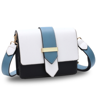 Anna Grace Kabelka crossbody AG00692 bílá/černá/modrá